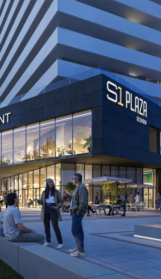 Вертикальна обкладинка фонду S1 Plaza Позняки зі сторінки оператора